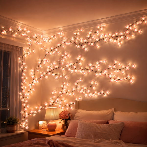 Sakura – branche fleurie LED lumineuse USB