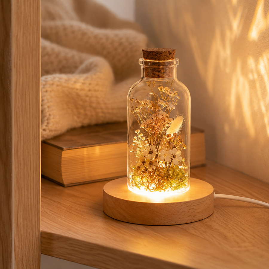 Galet – mini veilleuse bois diffuseur USB