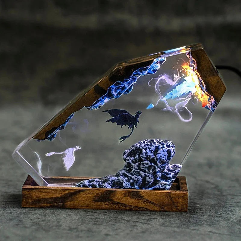 Wyrm – figurine dragon en résine époxy